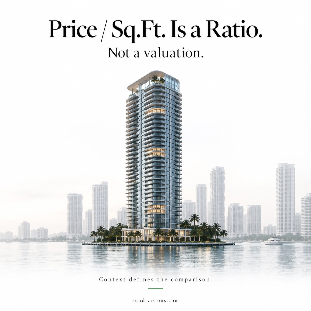Price Per Square Foot Is Not a Valuation. It Is a Ratio