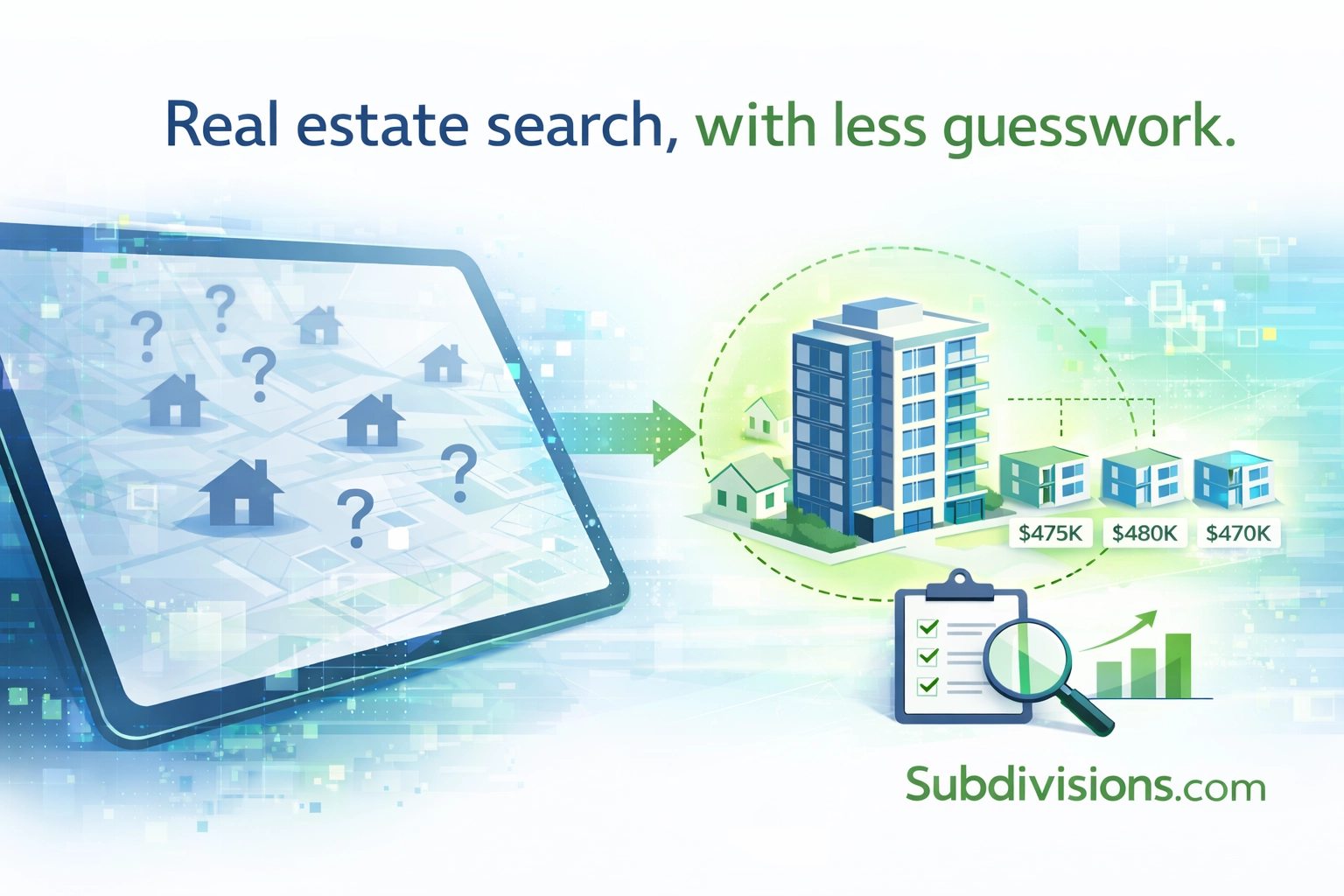 Real estate search, with less guesswork.